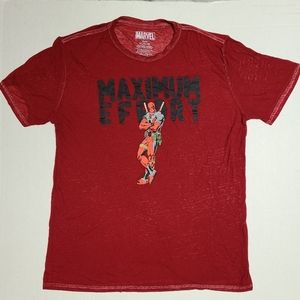 Men's Deadpool Marvel T-Shirt XL Red